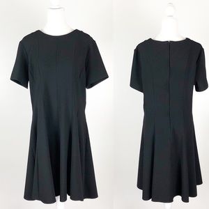 Dorothy Perkins Black Short Sleeve Skater Dress